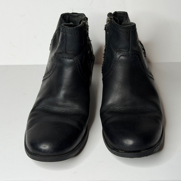 Teva Foxy Ankle Boots Black Leather Size 7 - Picture 3 of 7